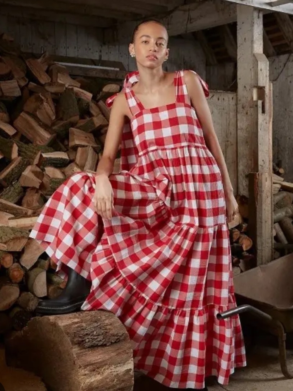 SISTER JANE Red Gingham Dress BNWT